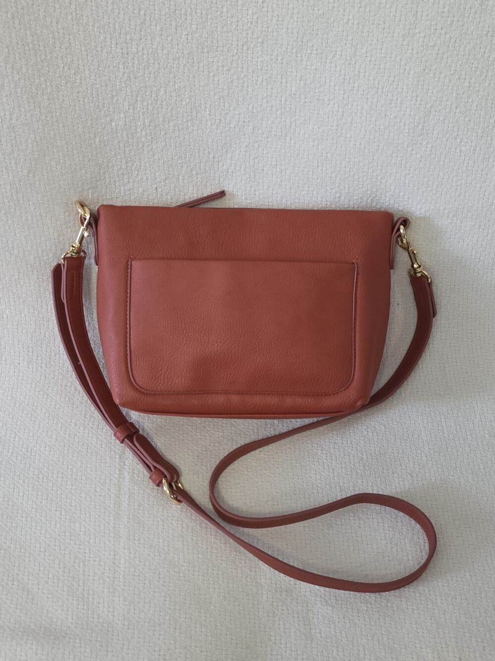 Universal Thread Crossbody Bag Purse Camel Brown Burnt Orange Faux Leather